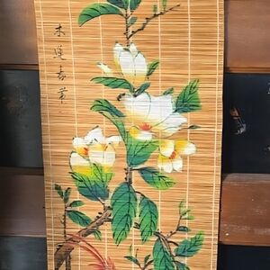 Floral Bamboo Wall Hanging Decor